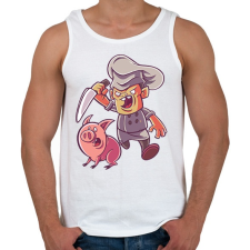 PRINTFASHION Meg ne fogd a malac.. - Férfi atléta - Fehér atléta, trikó