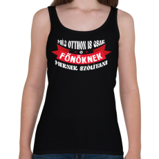 PRINTFASHION Még otthon is - Női atléta - Fekete