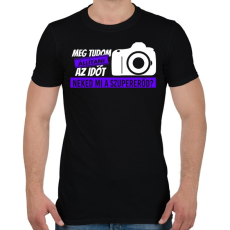 PRINTFASHION Meg tudom állítani az időt - Férfi póló - Fekete