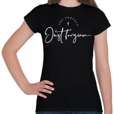 PRINTFASHION Megbocsát - Női póló - Fekete női póló