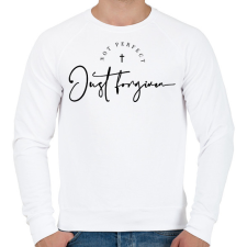 PRINTFASHION Megbocsátás - Férfi pulóver - Fehér férfi pulóver, kardigán