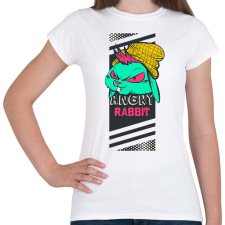 PRINTFASHION Méges nyuszi - Női póló - Fehér női póló