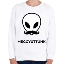 PRINTFASHION MEGGYÜTTÜNK 2 - Gyerek pulóver - Fehér gyerek pulóver, kardigán