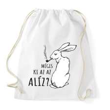 PRINTFASHION Mégis ki az az Alíz? - Sportzsák, Tornazsák - Fehér tornazsák