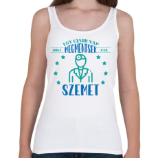 PRINTFASHION Megmentek pár szemet - Női atléta - Fehér