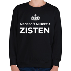 PRINTFASHION MEGSEGÍT MINKET A ZISTEN - Gyerek pulóver - Fekete
