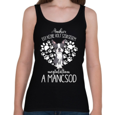 PRINTFASHION Megtaláltam a mancsod - Boston Terrier - Női atléta - Fekete női trikó