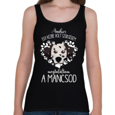 PRINTFASHION Megtaláltam a mancsod - Dalmata - Női atléta - Fekete