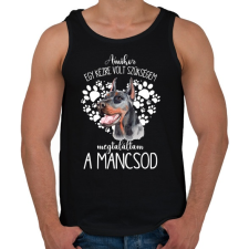 PRINTFASHION Megtaláltam a mancsod - Dobermann - Férfi atléta - Fekete atléta, trikó