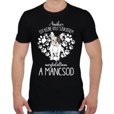 PRINTFASHION Megtaláltam a mancsod - Francia Bulldog - Férfi póló - Fekete