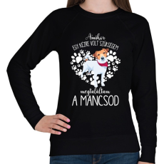 PRINTFASHION Megtaláltam a mancsod - Jack Russel Terrier - Női pulóver - Fekete