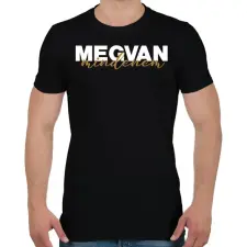 PRINTFASHION Megvan mindenem - páros minta - Férfi póló - Fekete férfi póló