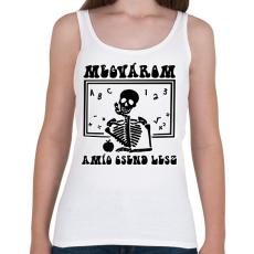 PRINTFASHION Megvárom - Csontváz - Női atléta - Fehér