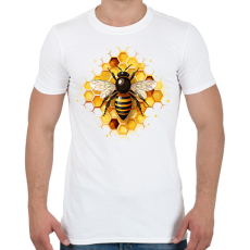 PRINTFASHION Méhecske - Férfi póló - Fehér