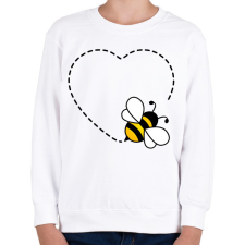 PRINTFASHION Méhecske  - Gyerek pulóver - Fehér gyerek pulóver, kardigán