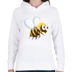 PRINTFASHION Méhecske  - Női kapucnis pulóver - Fehér