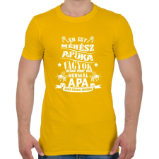 PRINTFASHION Méhész apuka - Férfi póló - Sárga férfi póló