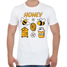 PRINTFASHION méhész - Férfi póló - Fehér