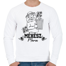 PRINTFASHION Méhész mama - Férfi pulóver - Fehér férfi pulóver, kardigán