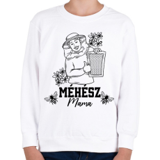 PRINTFASHION Méhész mama - Gyerek pulóver - Fehér