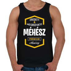 PRINTFASHION Méhész prémium minőség - Férfi atléta - Fekete