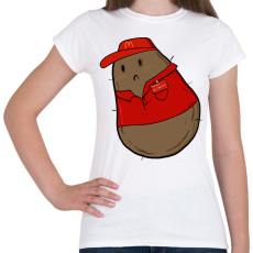 PRINTFASHION Mekis krumpli - Női póló - Fehér