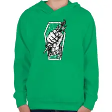 PRINTFASHION Meló halálig - Gyerek kapucnis pulóver - Zöld gyerek pulóver, kardigán