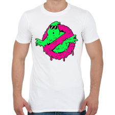PRINTFASHION Melted Slimer - Férfi póló - Fehér férfi póló
