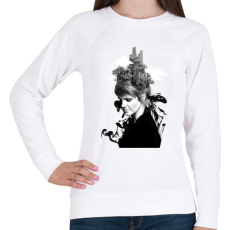 PRINTFASHION Melting beauty - Női pulóver - Fehér