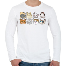 PRINTFASHION meme cats - Férfi hosszú ujjú póló - Fehér férfi póló