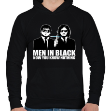 PRINTFASHION Men in Black - Trónok harca black - Férfi kapucnis pulóver - Fekete