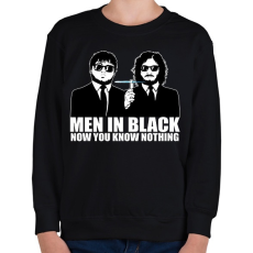 PRINTFASHION Men in Black - Trónok harca black - Gyerek pulóver - Fekete