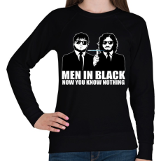 PRINTFASHION Men in Black - Trónok harca black - Női pulóver - Fekete
