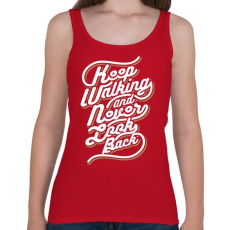 PRINTFASHION Menj tovább - Női atléta - Cseresznyepiros