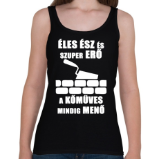 PRINTFASHION menő kőműves - Női atléta - Fekete