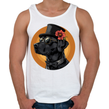 PRINTFASHION Menő Labrador - Férfi atléta - Fehér atléta, trikó