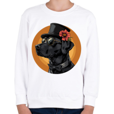 PRINTFASHION Menő Labrador - Gyerek pulóver - Fehér gyerek pulóver, kardigán