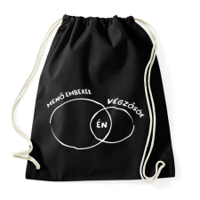 PRINTFASHION Menő végzős fehér - Sportzsák, Tornazsák - Fekete tornazsák