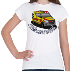 PRINTFASHION mentőautó 1 - Női póló - Fehér