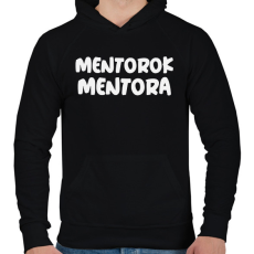 PRINTFASHION MENTOROK MENTORA - Férfi kapucnis pulóver - Fekete