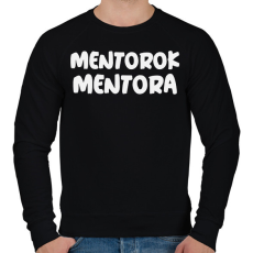 PRINTFASHION MENTOROK MENTORA - Férfi pulóver - Fekete