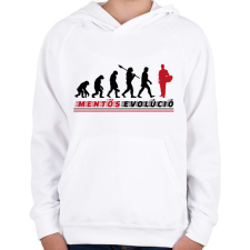 PRINTFASHION Mentős evolúció - Gyerek kapucnis pulóver - Fehér gyerek pulóver, kardigán