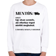 PRINTFASHION Mentős jelentése - Gyerek pulóver - Fehér