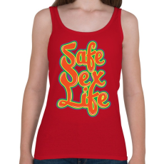 PRINTFASHION Mentsd meg a szexuális életed!  - Női atléta - Cseresznyepiros