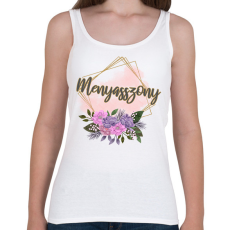 PRINTFASHION Menyasszony (arany keretes) - Női atléta - Fehér