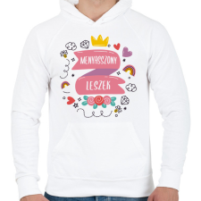 PRINTFASHION menyasszony leszek - Férfi kapucnis pulóver - Fehér férfi pulóver, kardigán