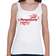 PRINTFASHION Menyasszony (leveles minta) - Női atléta - Fehér