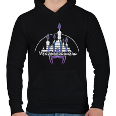 PRINTFASHION Menzoberranzan - Férfi kapucnis pulóver - Fekete