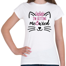 PRINTFASHION Meowied - Női póló - Fehér női póló