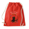 PRINTFASHION MEOWY CHRISTMAS - Sportzsák, Tornazsák - Piros